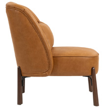 Case Faux Leather Accent Chair